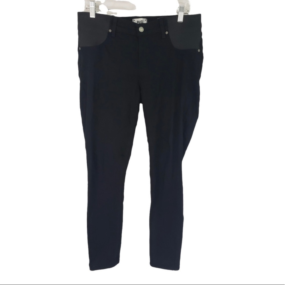 Paige Verdugo Ultra Skinny Women’s Black Side Panel Maternity Jeans Size 30